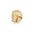 Pingente dourado liso banho em ouro 18k - Imagem 1