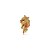 Pingente dourado cravejado de zirconia rainbow banho em ouro 18k - Imagem 1