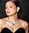 Conjunto de brinco e colar cravejado zirconia cristal banho em ouro 18k - Imagem 2