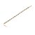 Pulseira cravejada de zirconia topazio banho em ouro 18k - Imagem 1