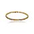 Pulseira cravejada de zirconia rainbow banho em ouro 18k - Imagem 1