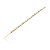 Pulseira cravejada de zirconia rainbow banho em ouro 18k - Imagem 1
