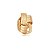 Pingente dourado liso banho em ouro 18k - Imagem 1