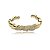 Bracelete cravejado de zirconia cristal banho em ouro 18k - Imagem 2