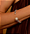 Bracelete de perola com zirconia cristal banho em ouro 18k - Imagem 4