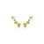 Brinco ear cuff cravejado de zirconia yellow fance banho em rodio branco - Imagem 1