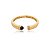 Bracelete dourado com pedra natural e zirconia banho em ouro 18k - Imagem 1