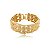 Pulseira dourada lisa banho em ouro 18k - Imagem 1