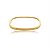 Bracelete liso banho em ouro 18k - Imagem 1