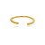 Bracelete liso banho em ouro 18k - Imagem 1