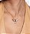 Colar com pingente espirito santo com zirconia banho em ouro 18k - Imagem 2