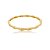 Bracelete dourado liso banho em ouro 18k - Imagem 1