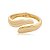 Bracelete liso banho em ouro 18k - Imagem 2