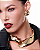 Colar aro liso banho em ouro 18k - Imagem 2