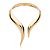 Colar de aro liso banho em ouro 18k - Imagem 1