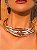 Colar aro liso banho em ouro 18k - Imagem 2