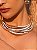 Colar aro liso banho em ouro 18k - Imagem 3