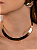 Colar de aro dourado martelado banho em ouro 18k - Imagem 6