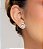 Brinco de base cravejado de zircônia cristal banho em ouro 18k - Imagem 2