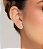 Brinco de base cravejado de zircônia cristal banho em ouro 18k - Imagem 2
