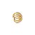 Piercing fake cravejado de zircônia cristal banho em ouro 18k - Imagem 1