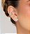 Piercing fake cravejado de zircônia cristal banho em ródio branco - Imagem 2