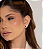 Brinco ear cuff cravejado de zircônia cristal banho em ouro 18k - Imagem 2