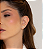 Brinco ear cuff cravejado de zircônia morganita banho em ouro 18k - Imagem 2