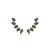 Brinco ear cuff cravejado de zircônia safira banho em ouro 18k - Imagem 1
