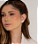 Brinco ear cuff cravejado de zircônia cristal banho em ródio branco - Imagem 2