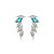 Brinco ear cuff cravejado de zircônia cristal banho em ródio branco - Imagem 1