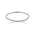 Pulseira cravejada de zircônia cristal banho em ródio branco - Imagem 1