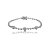 Pulseira cravejada de zircônia cristal banho em ródio branco - Imagem 1