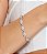 Pulseira cravejada de zircônia cristal banho em ródio branco - Imagem 2