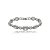 Pulseira cravejada de zircônia cristal banho em ródio branco - Imagem 1