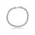 Pulseira cravejada de zircônia cristal banho em ródio branco - Imagem 1
