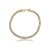 Pulseira cravejada de zircônia cristal banho em ouro 18k - Imagem 1