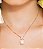 Conjunto de brinco e colar de pérola banho em ouro 18k - Imagem 3