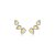 Brinco ear cuff cravejado de zircônia yellow fancy banho em ródio branco - Imagem 1