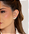 Brinco ear cuff cravejado de zircônia yellow fancy banho em ródio branco - Imagem 2