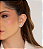Brinco ear cuff cravejado de zircônia ametista banho em ródio branco - Imagem 2