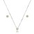Conjunto de brinco e colar cravejado de zircônia yellow fancy banho de ródio branco - Imagem 1