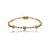 Pulseira cravejada de zircônia rainbow banho de ouro 18k - Imagem 1