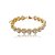 Pulseira cravejada coração de zircônia cristal banho de ouro 18k - Imagem 1
