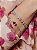 Pulseira cravejada coração de zircônia cristal com detalhe pink banho de ródio branco - Imagem 5