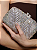 Bolsa cluth luxo em metal cravejada em cristais com alça removível - Imagem 1