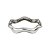 Bracelete liso banho em ródio branco - Imagem 1