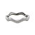 Bracelete liso acetinado banho em ródio branco - Imagem 1