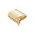 Anel liso com detalhe em zircônia cristal banho em ouro 18k - Imagem 1