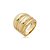 Anel dourado liso banho em ouro 18k - Imagem 1